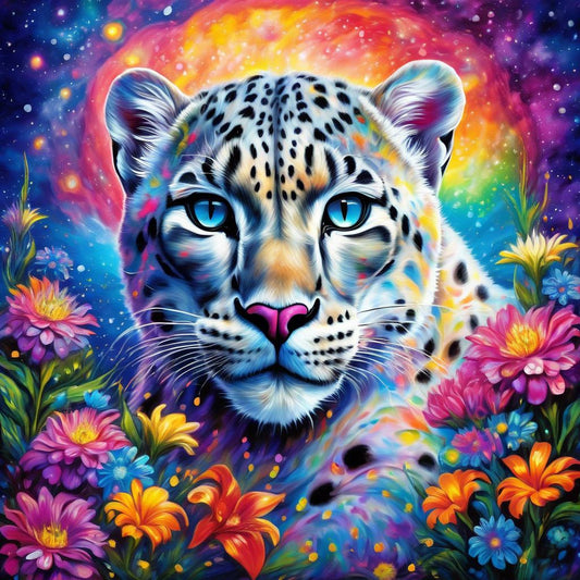 L'Oeil du Léopard Astral 70x70 cm