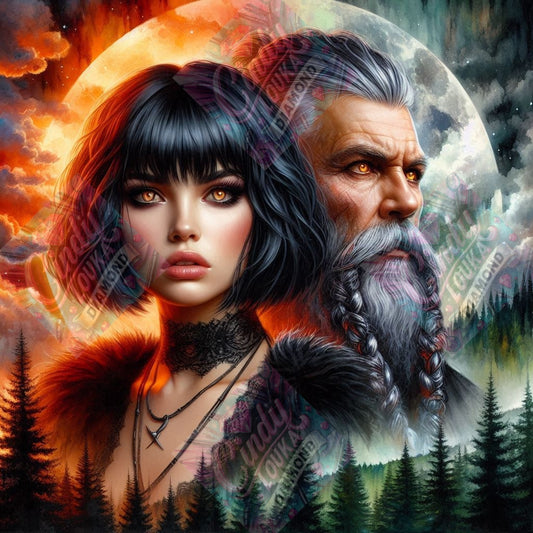 L Alliance des Ombres 70x70 cm