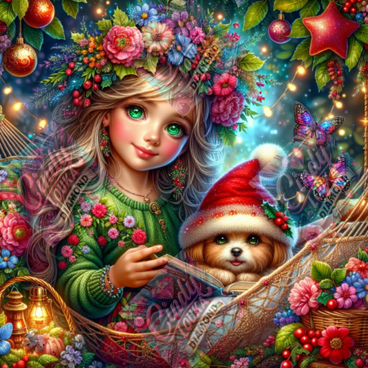Histoire de Noël 70x70 cm