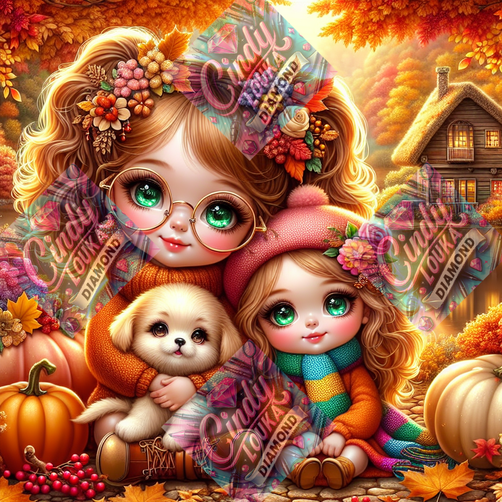 Un Câlin au Bord du Lac 70x70 cm