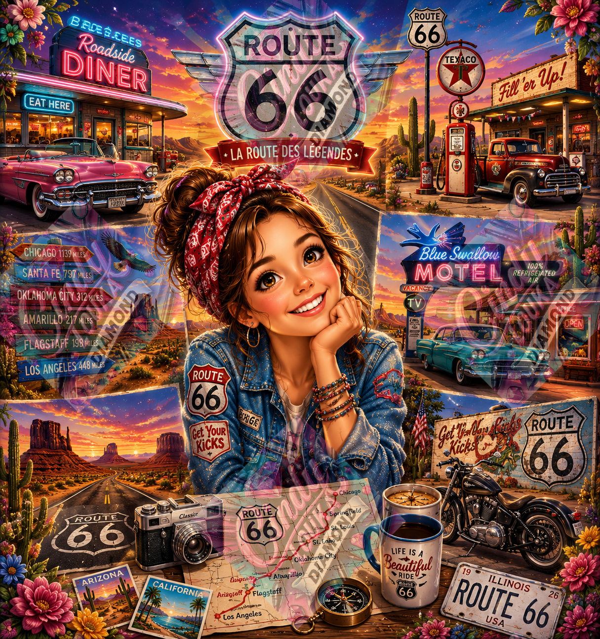 Road Trip vers l Infini 80x86 cm