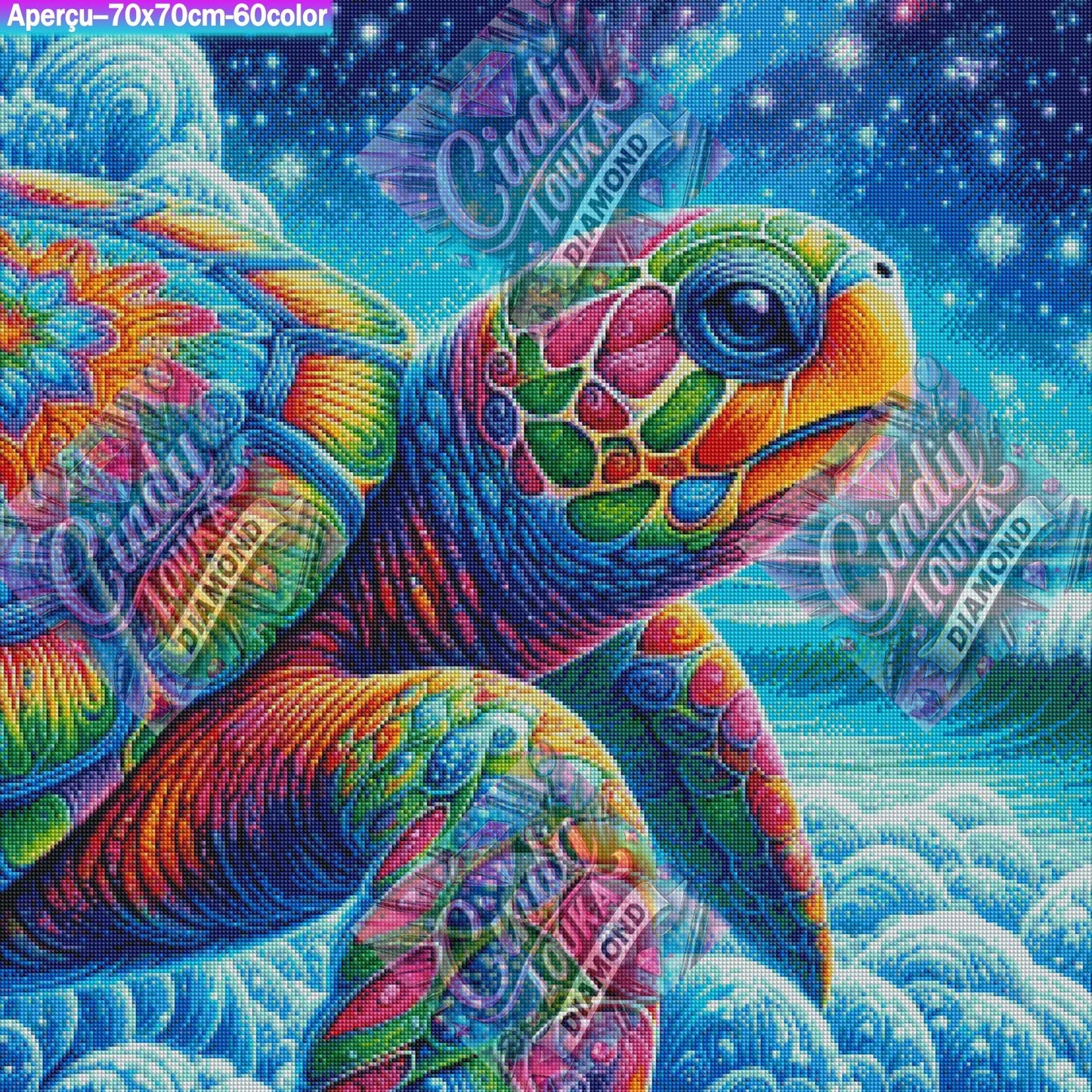 Voyageurs des Mers Étoilées 70x70 cm