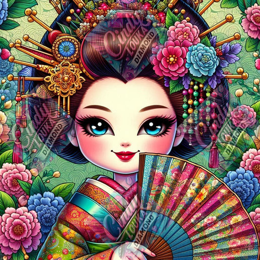 L'Elégance d une Geisha 80X80 cm