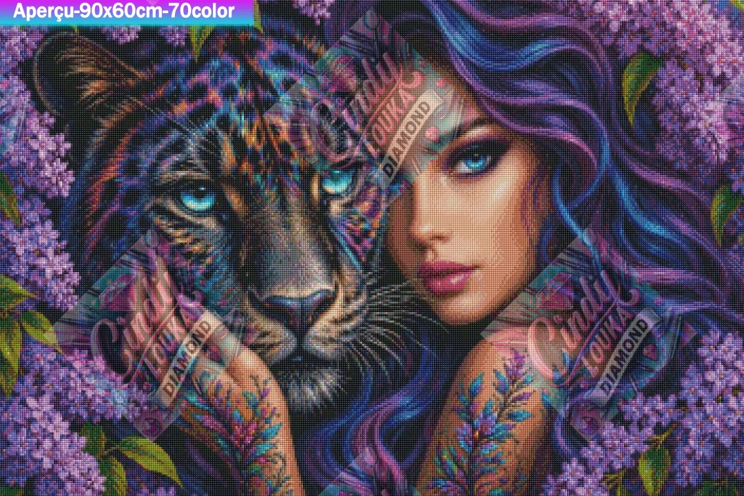 Étreinte Sauvage 60x90 cm