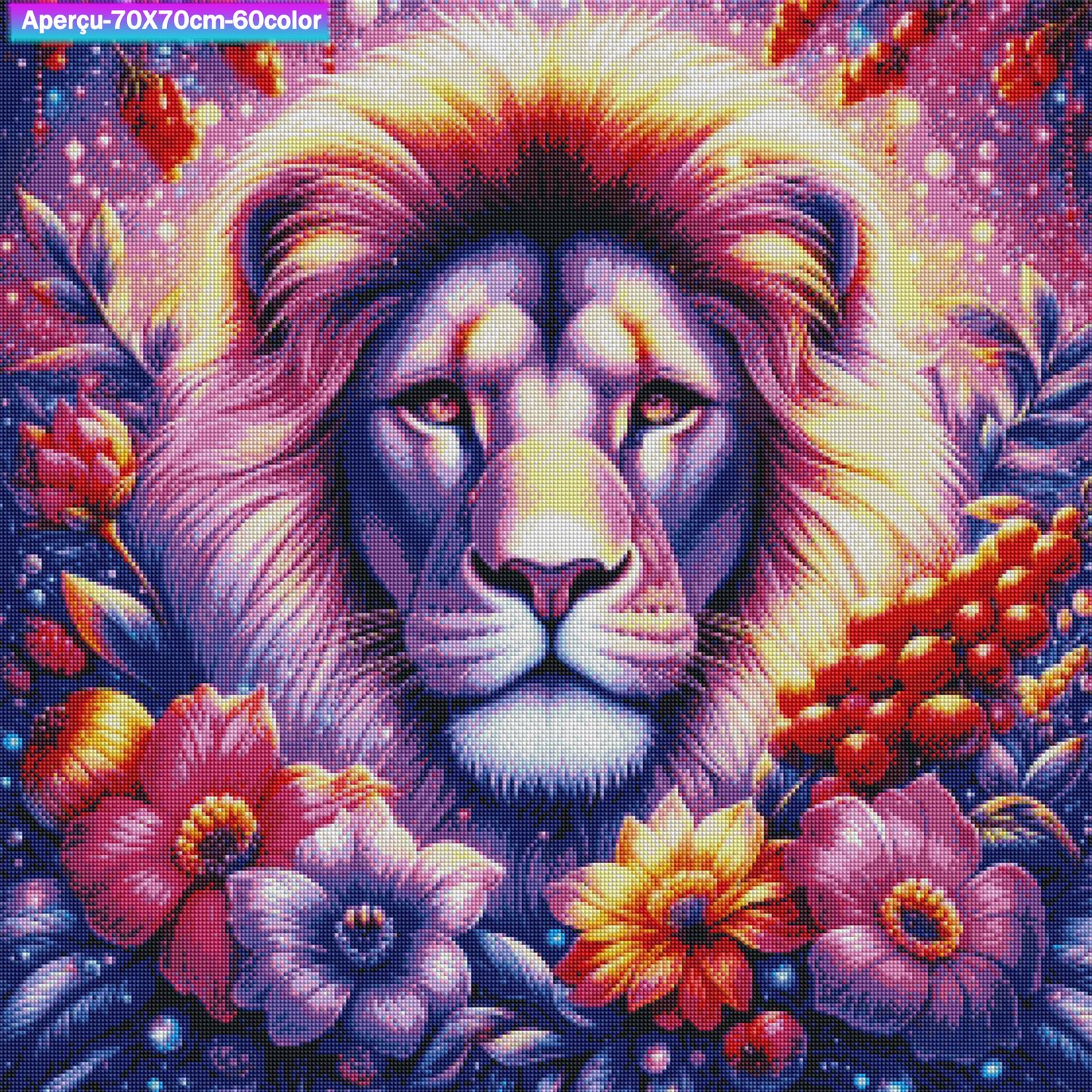 Majesté Sauvage 70x70 cm
