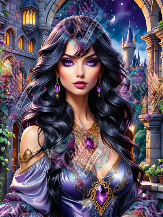 La Reine de la Nuit Étoilée 60x80 cm