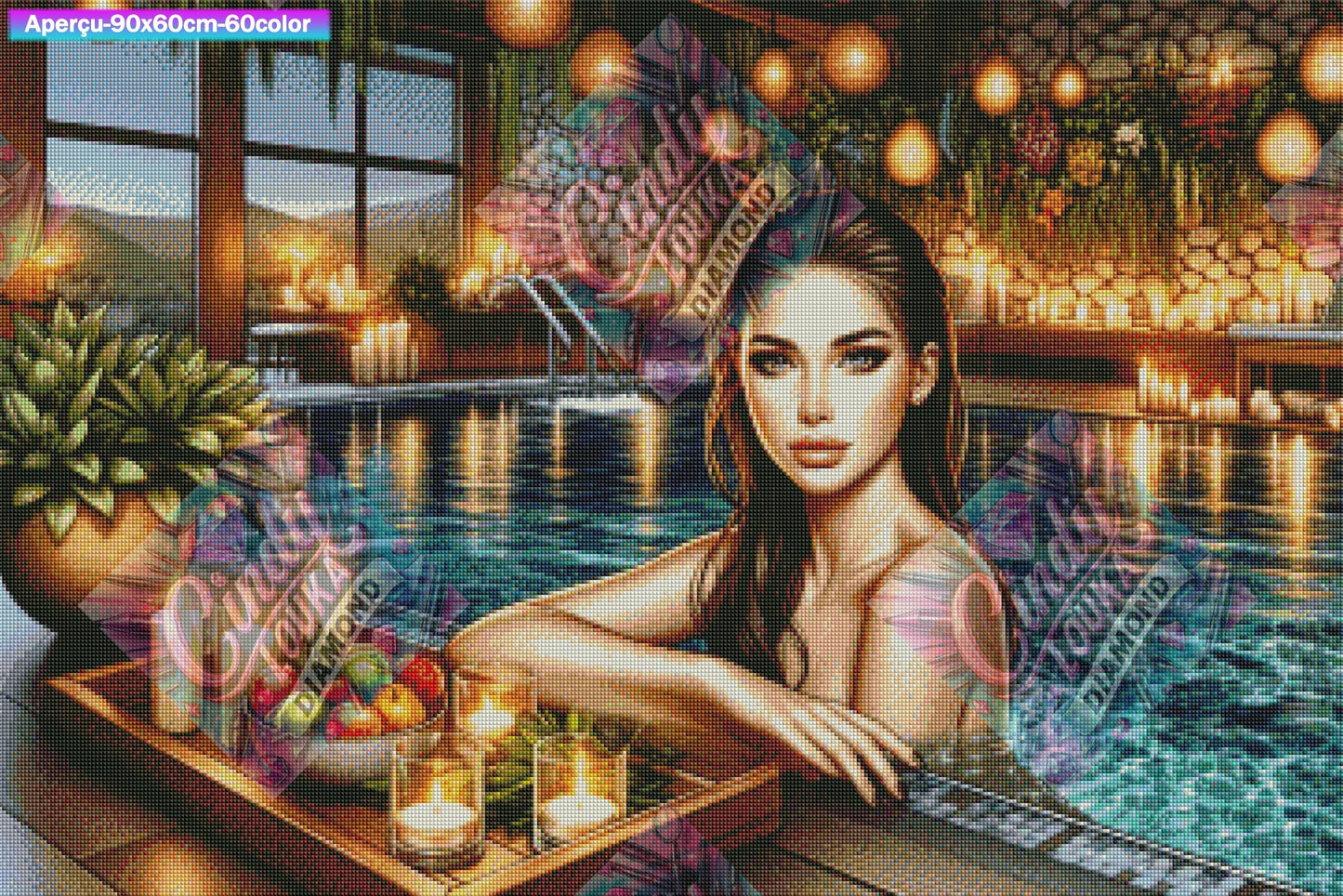Évasion Relaxante au Spa 60x90 cm