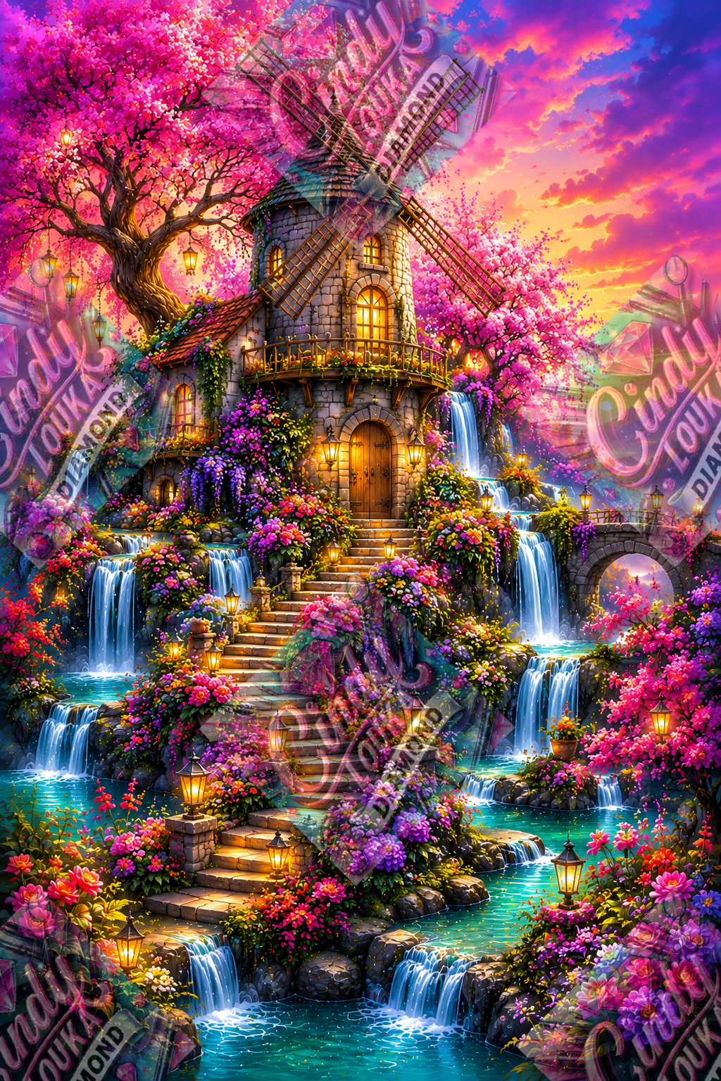Le Paradis des Cascades 60x90 cm