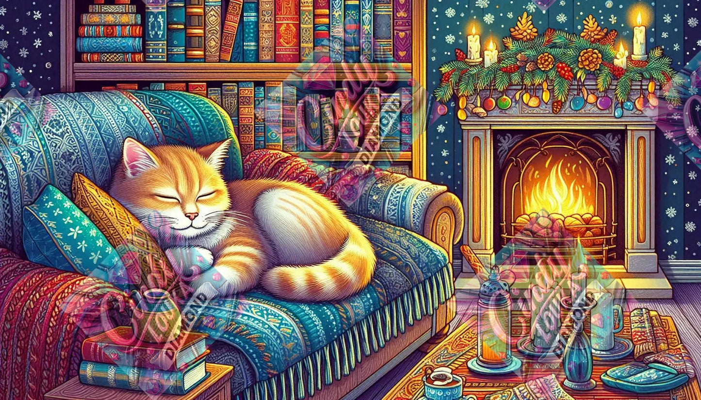 Le Chat Des Pages Oubliées 105x60 cm