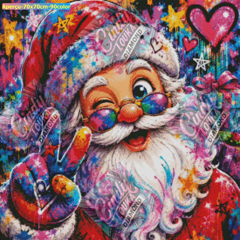 Clin d'œil de Noël 70x70 cm