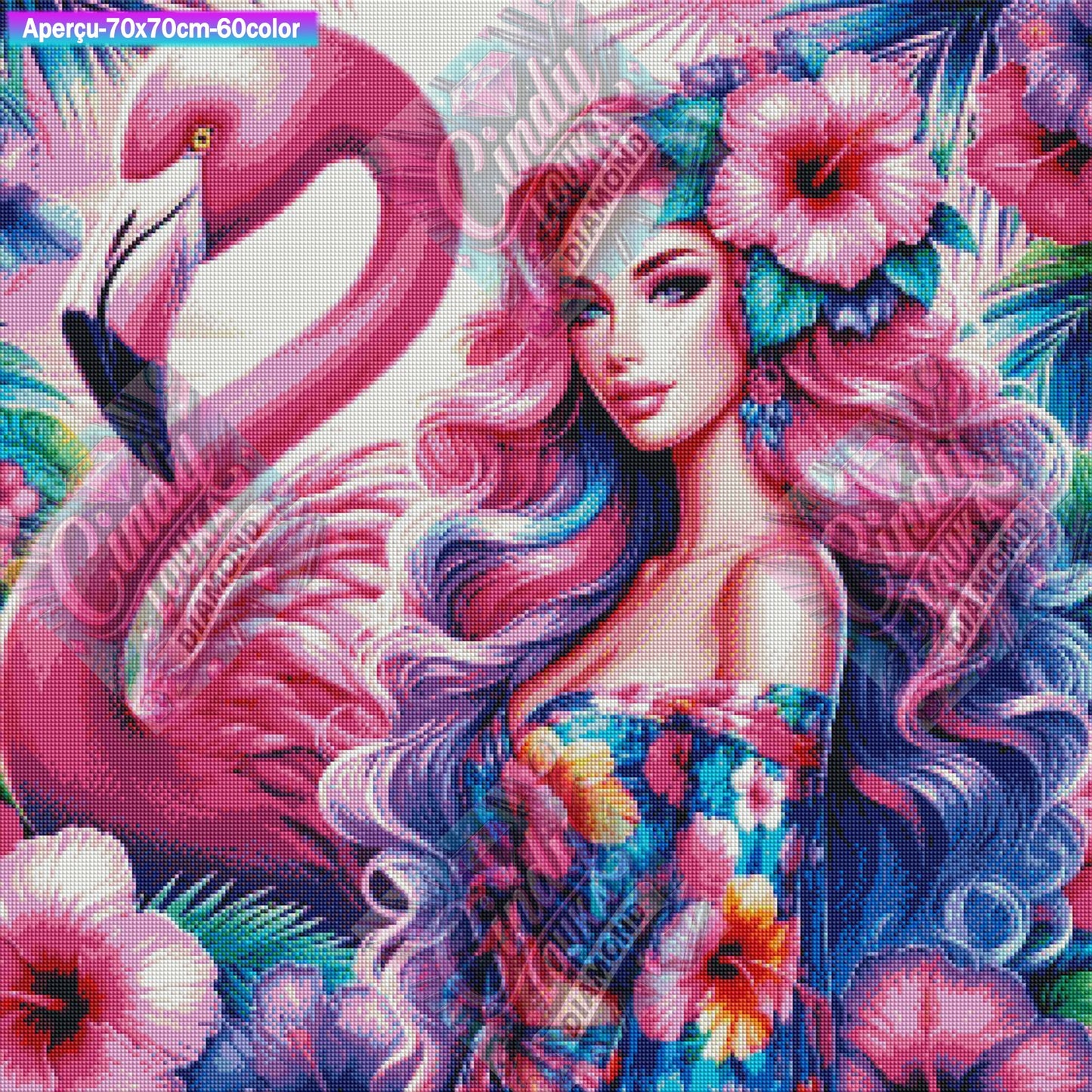 Fusion Tropicale 70x70 cm