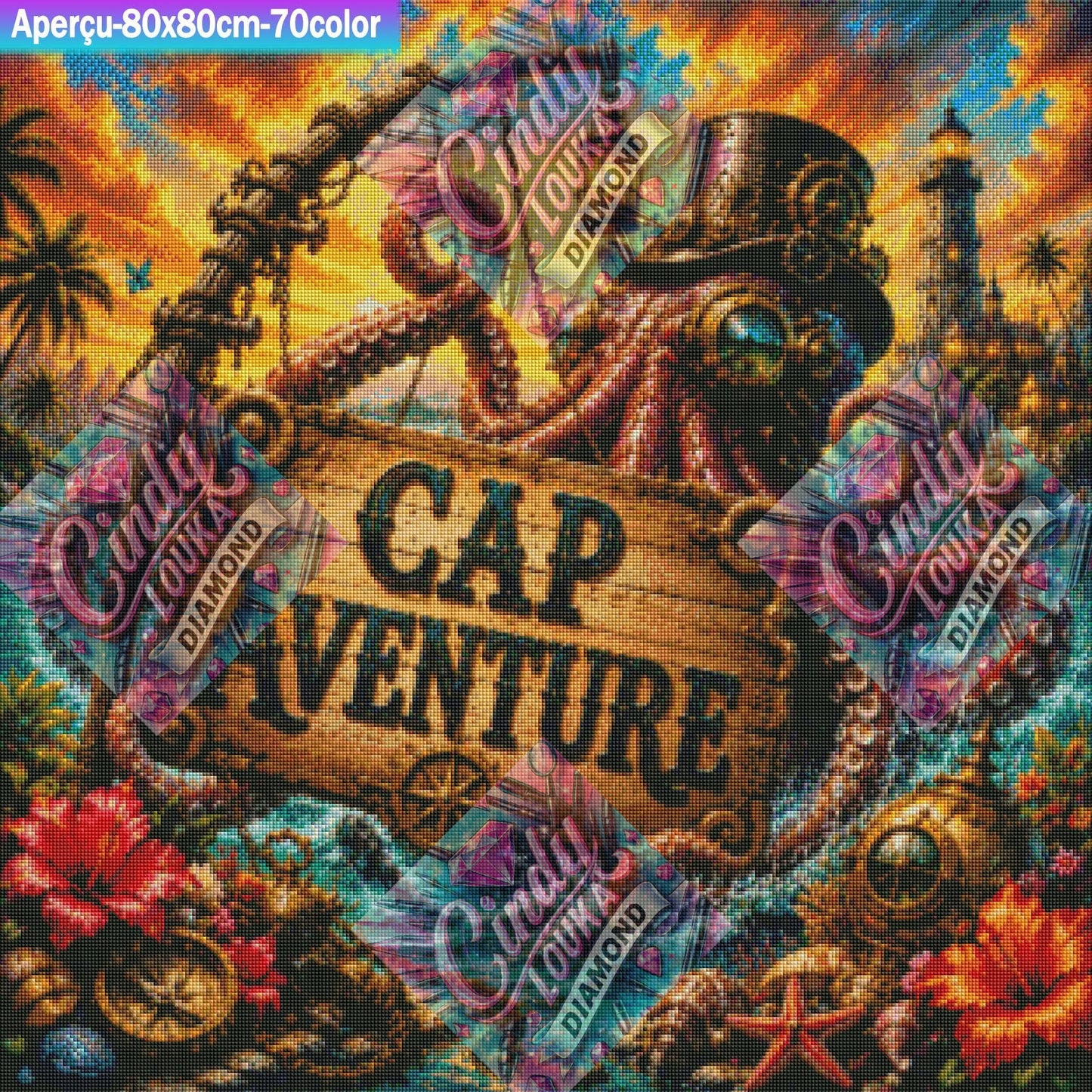 Cap Aventure 80x80 cm