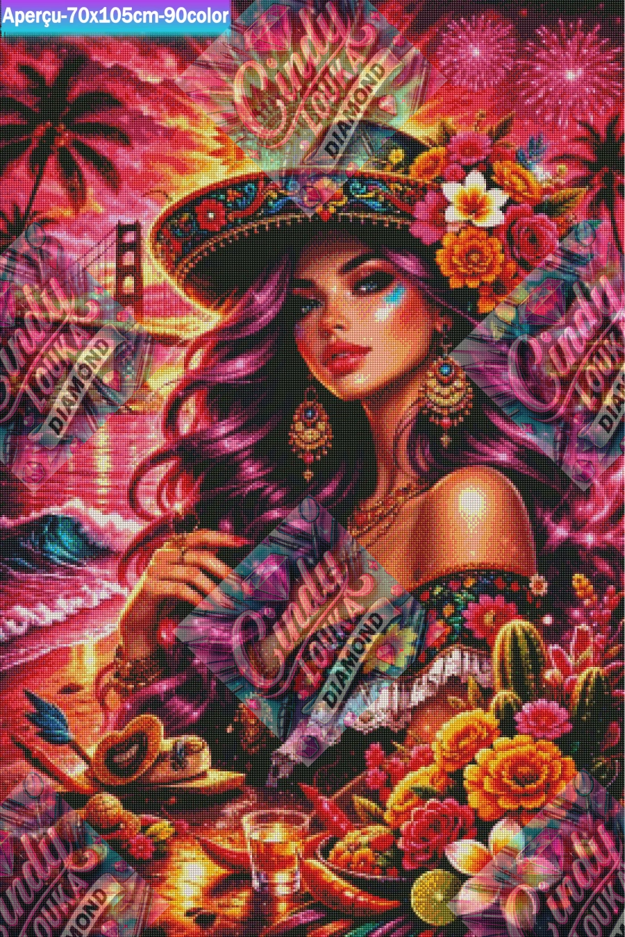 Beauté Mexicaine 70x105 cm