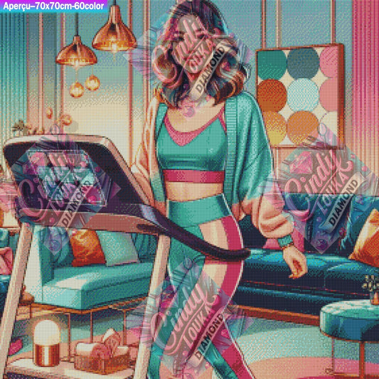 Ambiance Girly Fitness 70x70 cm