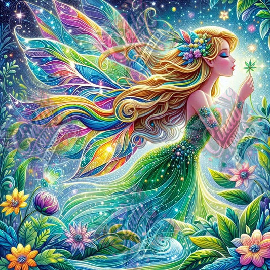 Fée des Rêves Étoilés 70x70 cm
