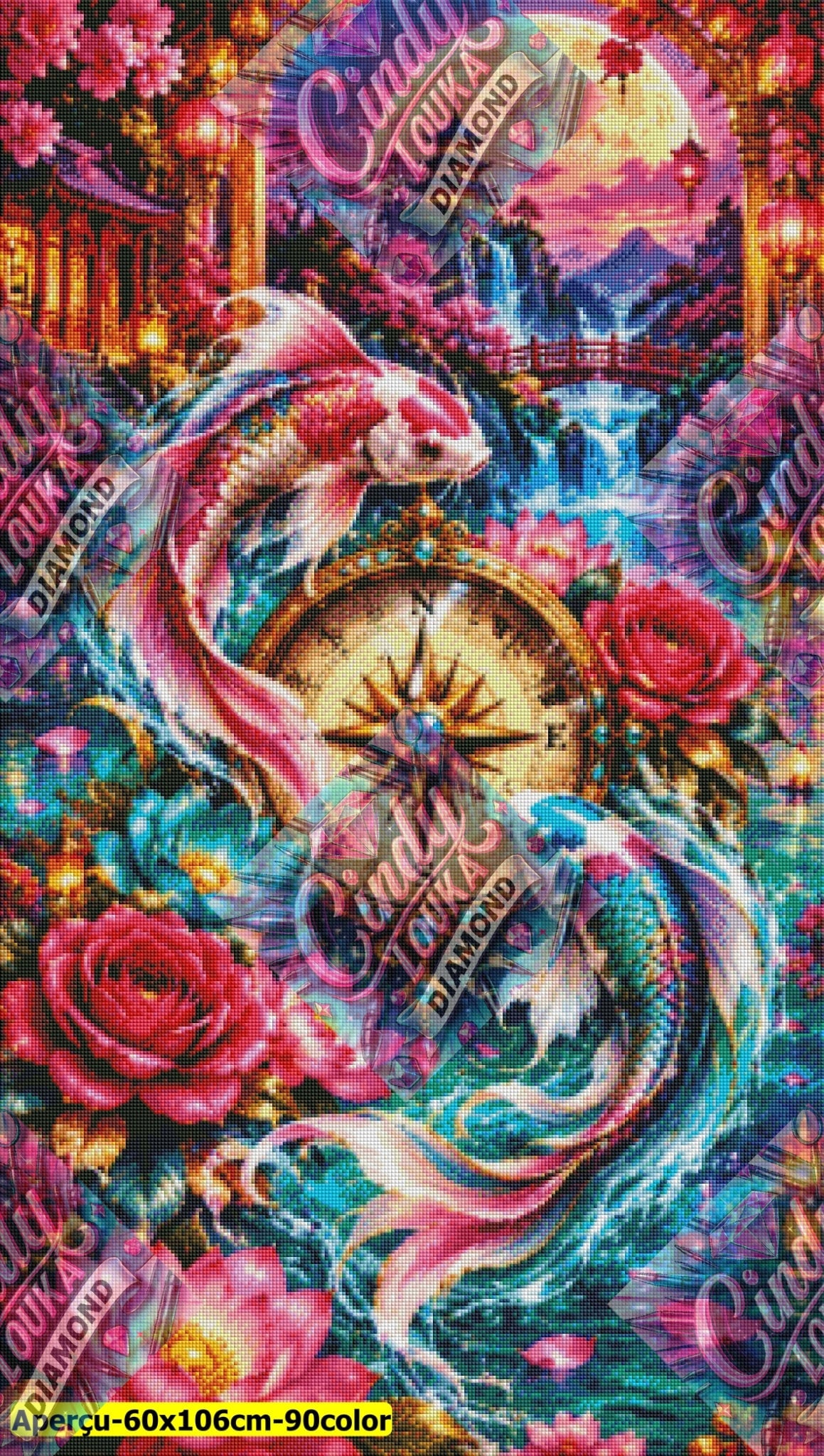La Boussole des Koïs Enchantés 60x106 cm