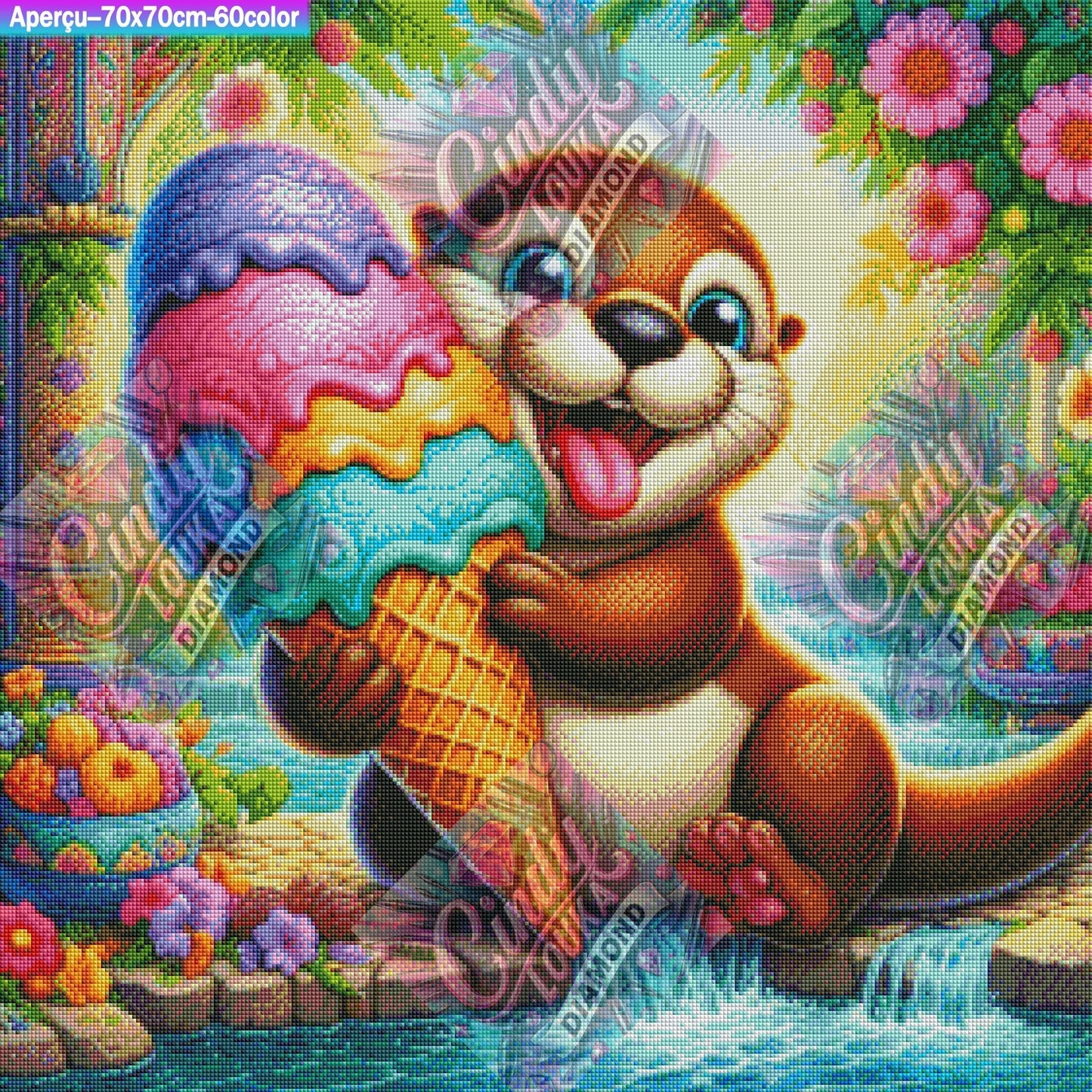 Fraîcheur Gourmande 70x70 cm