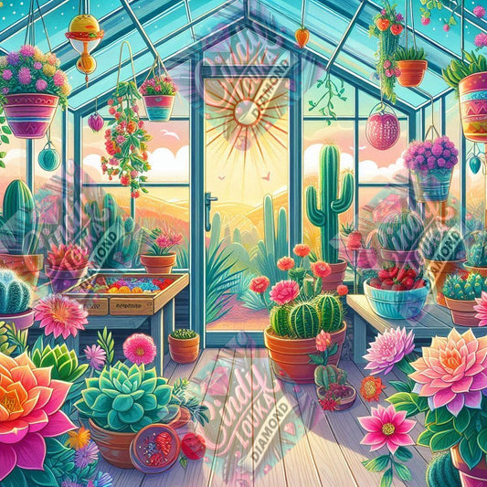 Jardin de Lumière 60x60 cm