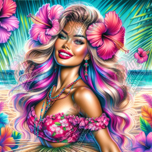 Charme des Lagons 70x70 cm