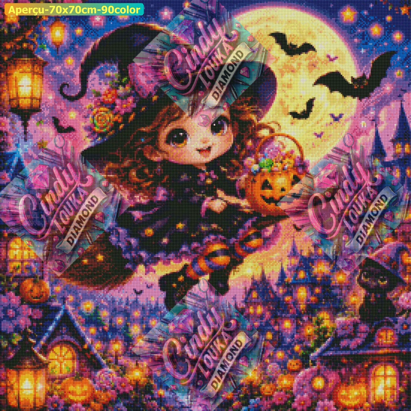 La Petite Sorcière Gourmande 70x70 cm
