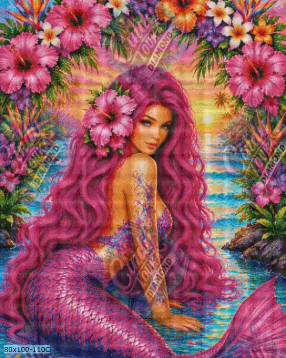 Sirène Sunset Paradise 80x100cm