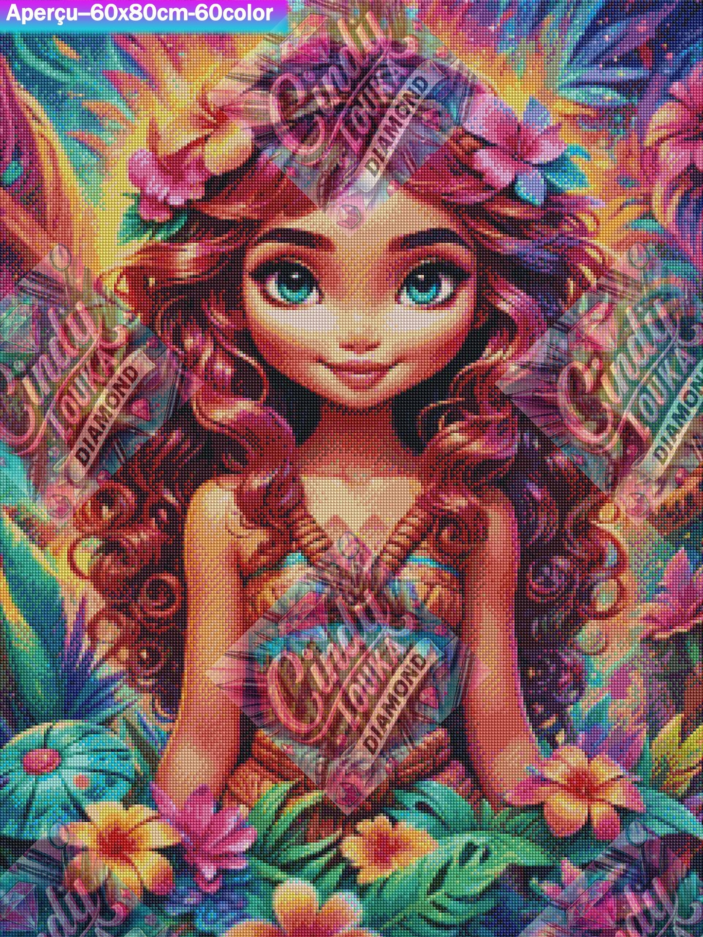 Princesse DES Îles Fleuries 60x80 cm