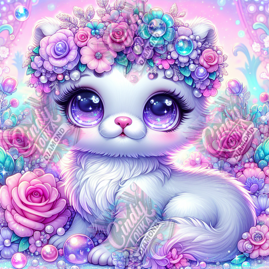 Petit Cœur de Neige 50x50 cm