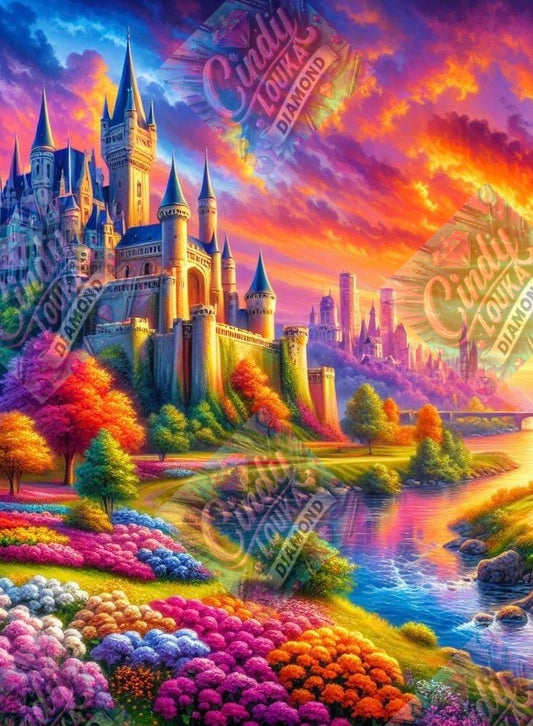 Crépuscule sur le Royaume des Rêves 60x80 cm