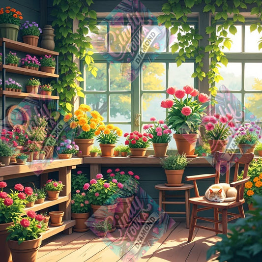 L'Atelier Botanique 60X60 cm