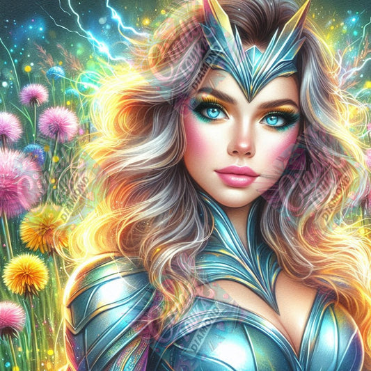 Eclat d Armure et Parfum d Été 60x60 cm