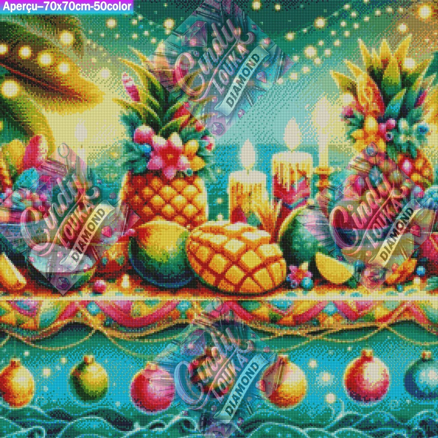 Saveurs Exotiques des Îles 70x70 cm