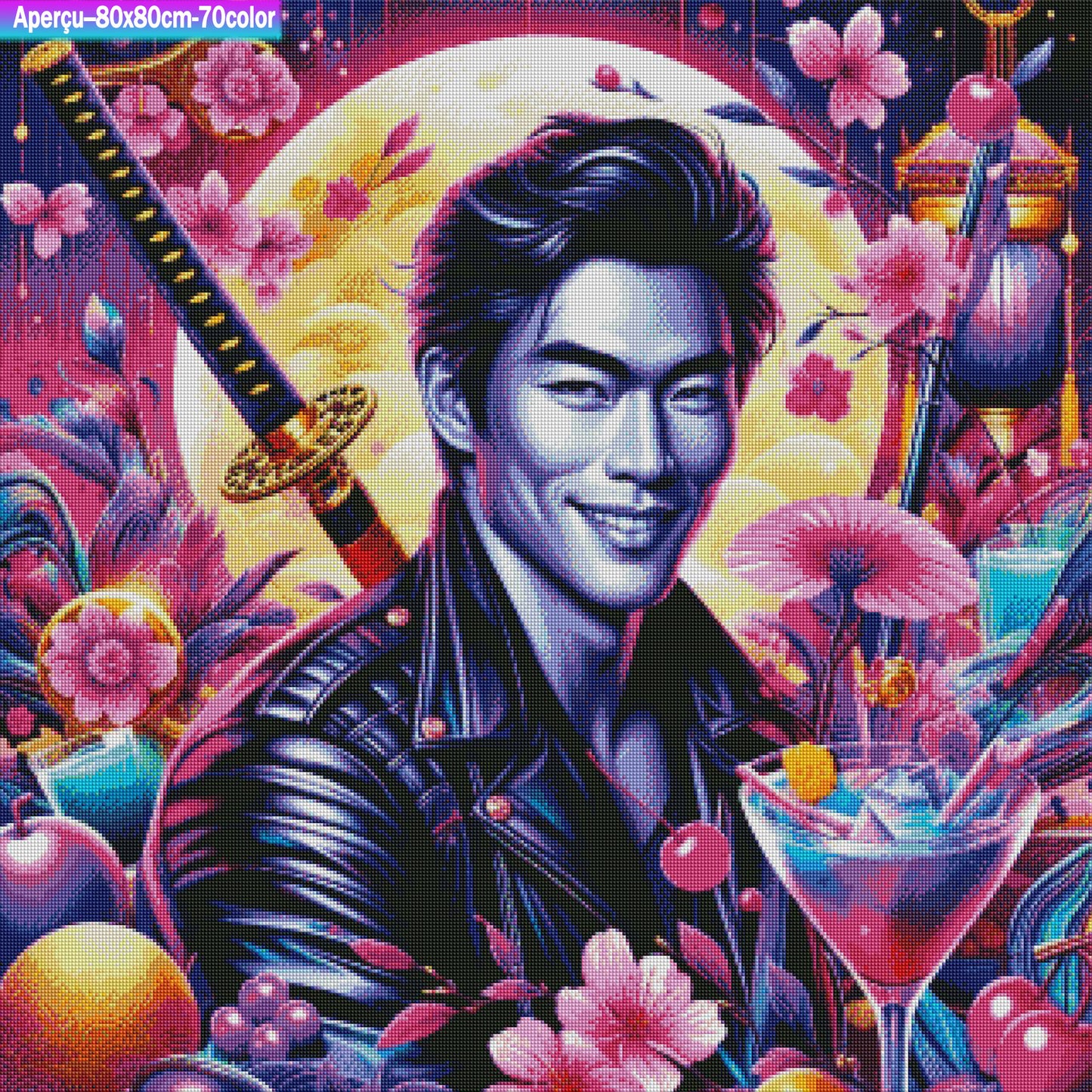 Maître Katana 80x80 cm