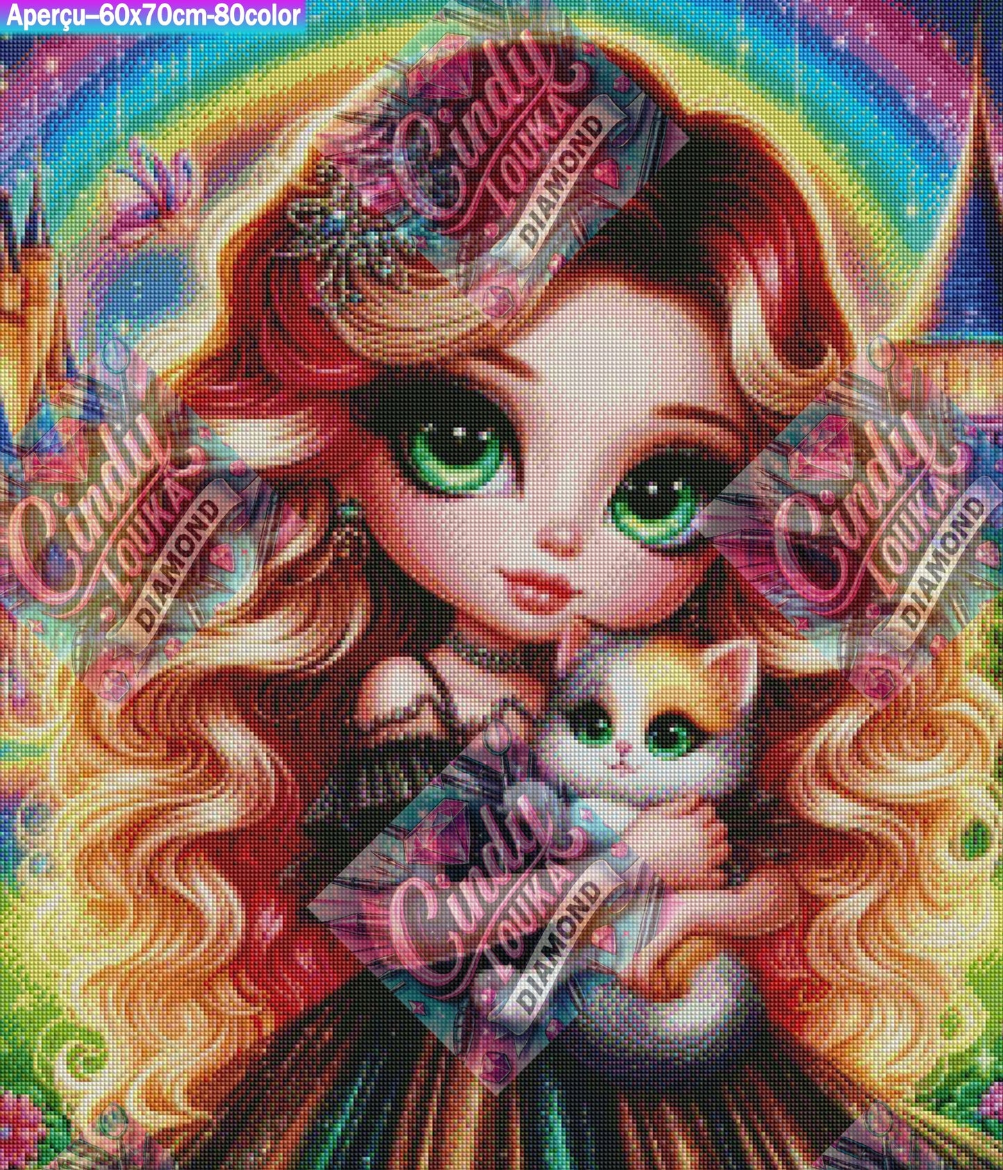 La Belle du Royaume Iridescent 60x70 cm