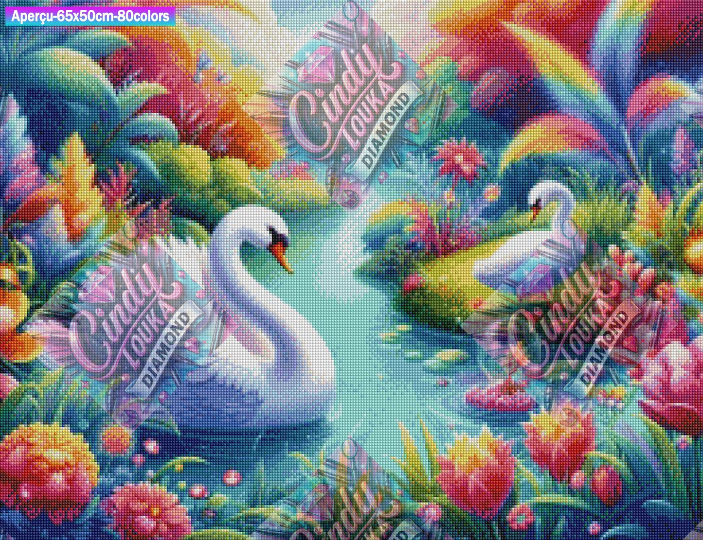 La Valse des Cygnes 65x50 cm
