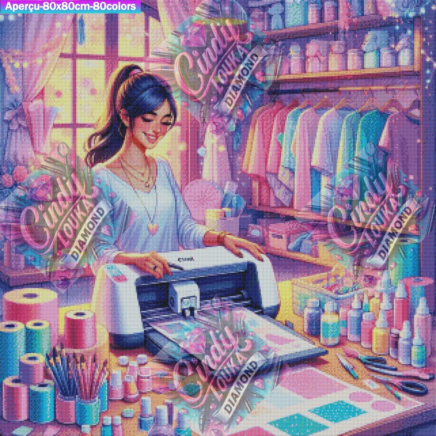 Créatrice en Lumière 80x80 cm