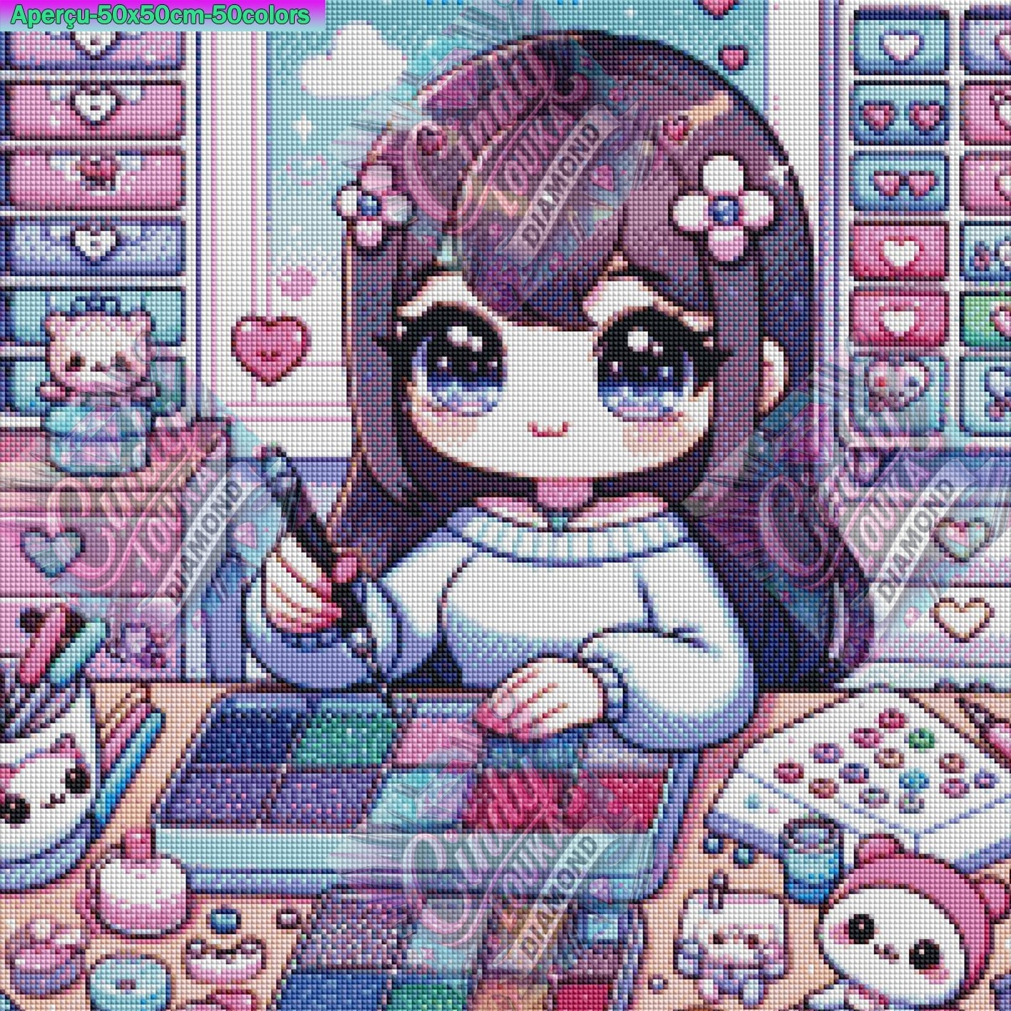 Atelier de Douceurs Kawaii 50x50 cm