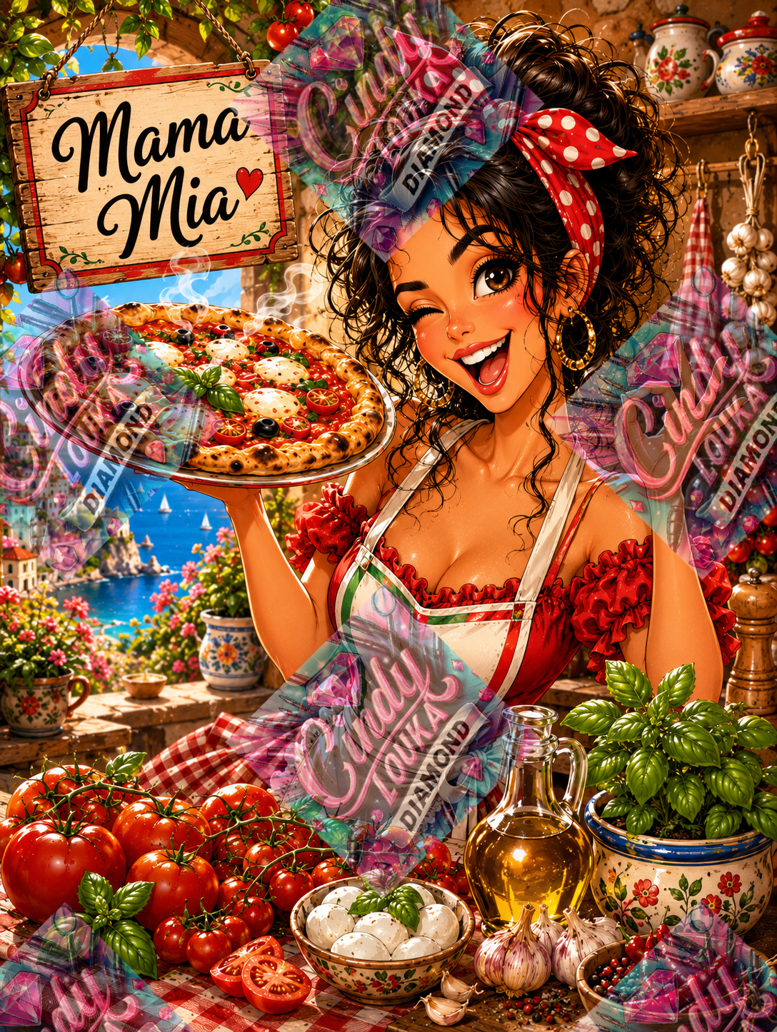 La Bella Pizzaiola 60x80 cm