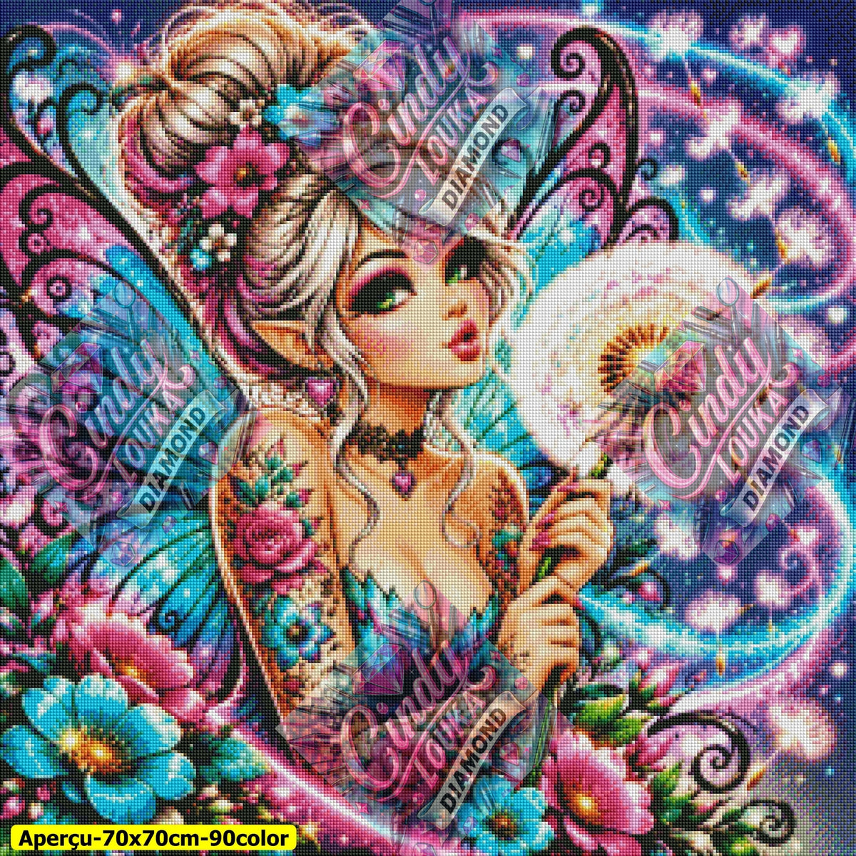 Poussière de Rêves 70x70 cm