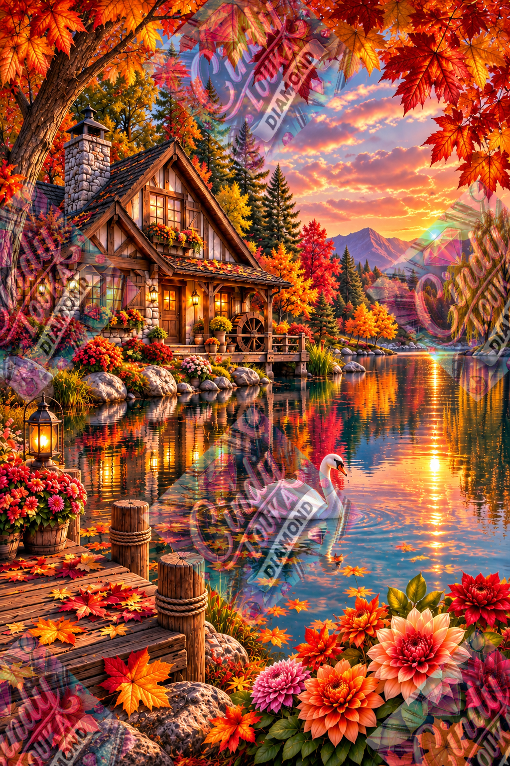 Sérénité Au Fil de l'Eau 60x90 cm