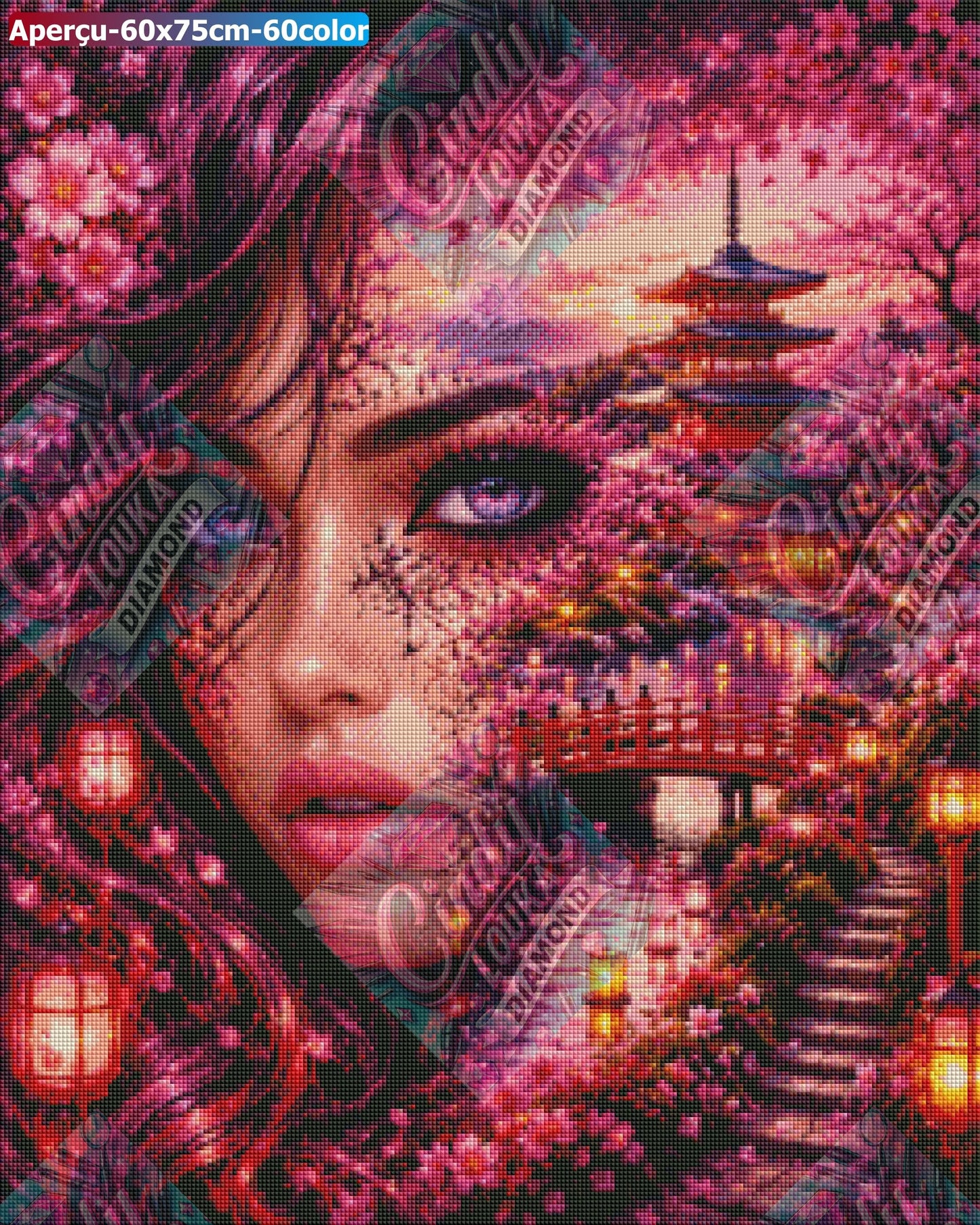 Les Yeux du Soleil Levant 60x75 cm