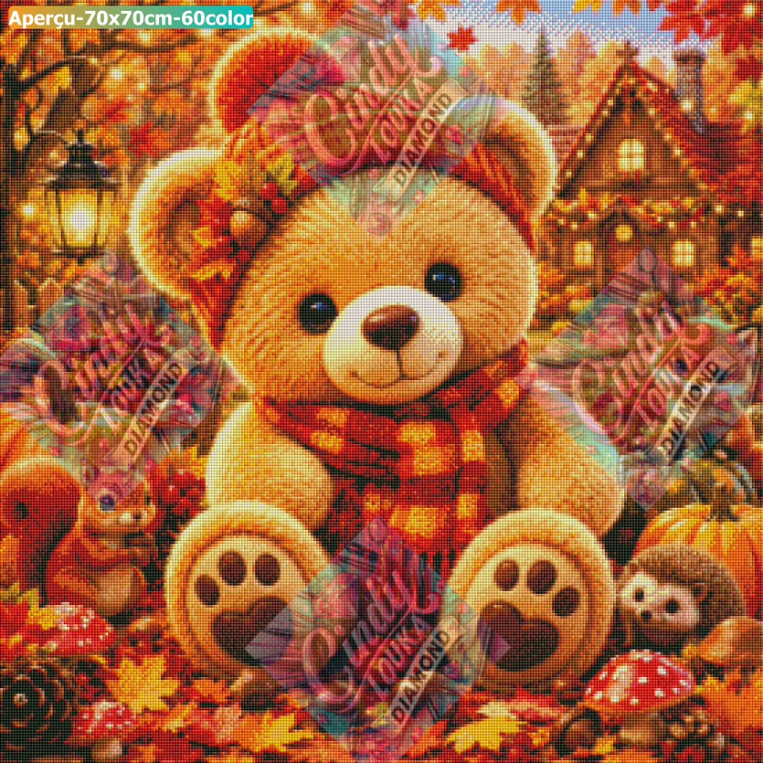 Sous le Charme de l'Automne 70x70 cm