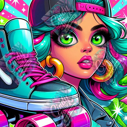 Roller Queen 70x70 cm