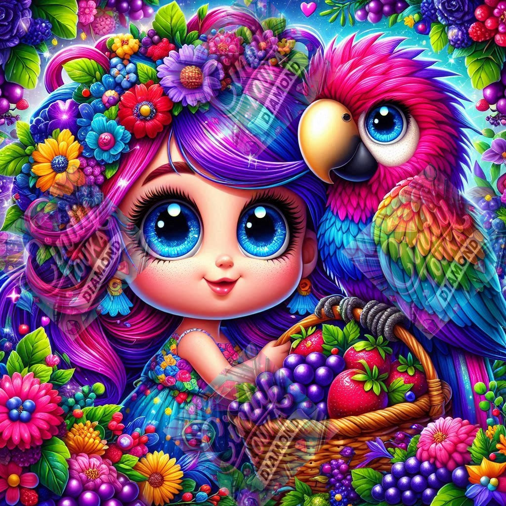 La Cueillette Magique 70x70 cm