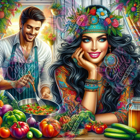 Arômes en Couleurs 80X80 cm