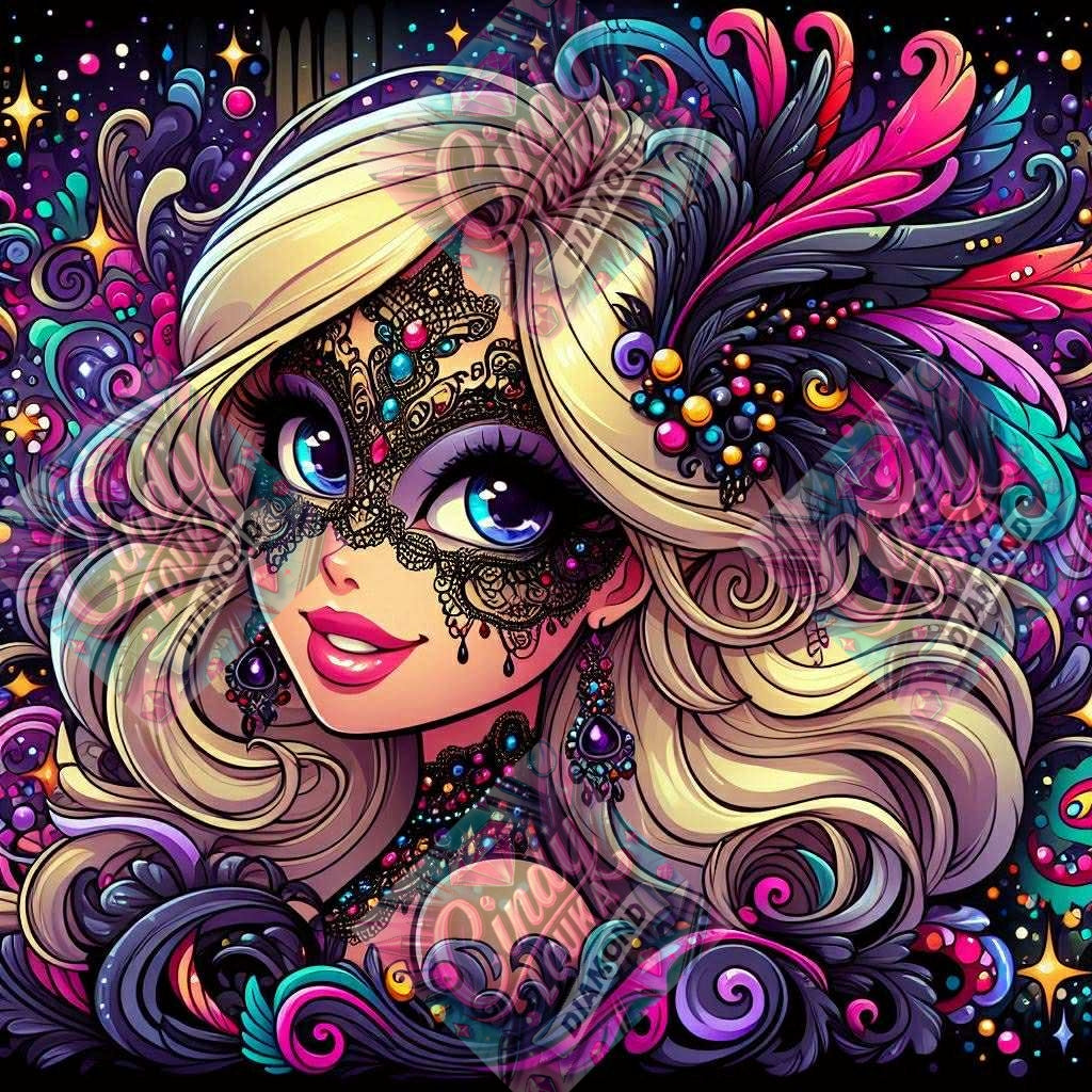 L'envoûtante Du Carnaval 70x70 cm