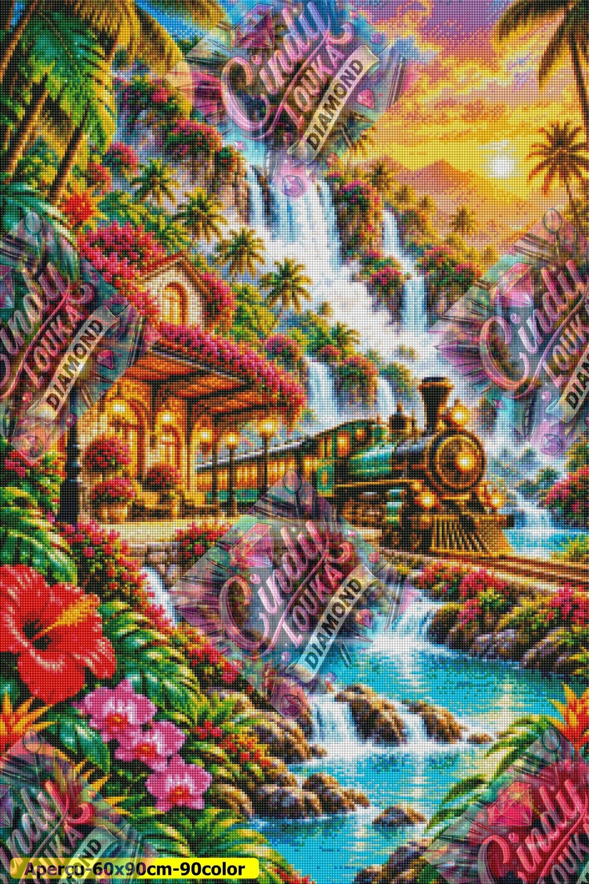L’Express des Cascades 60x90 cm