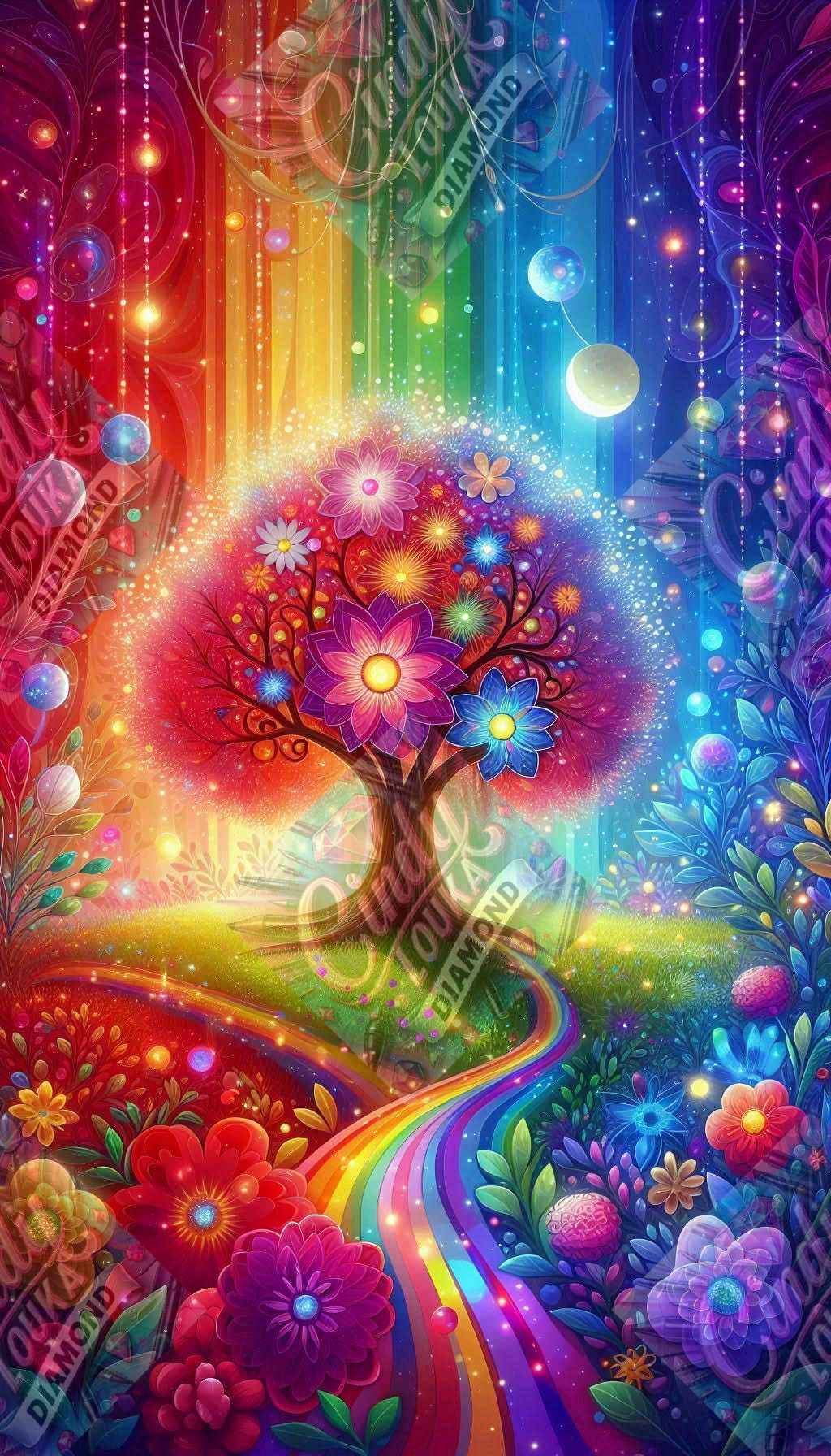 L'arbre des Souhaits Éclatants 60x80 cm