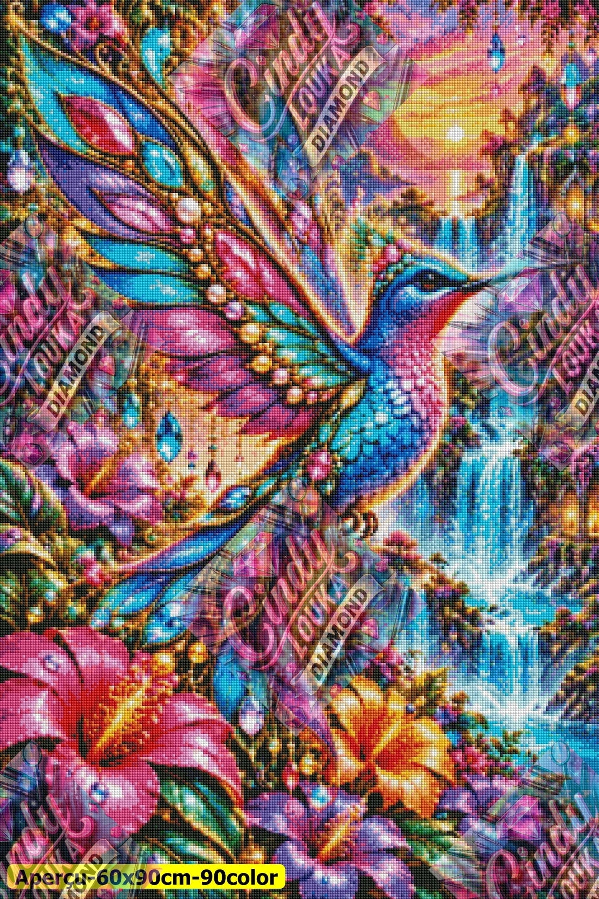 Le Joyau des Cascades 60x90 cm