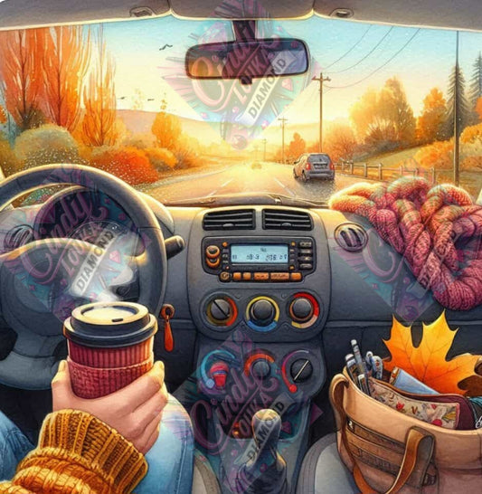 En Route vers l Automne 70x70 cm