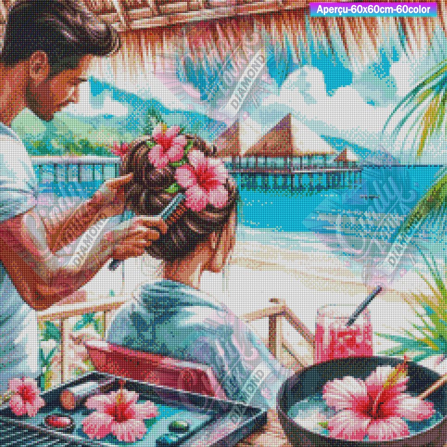 Secrets de Beauté Tropicale 60x60 cm